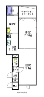 チェリー1・1【202号室】の間取り