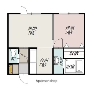 リチネス東光【2階】の間取り