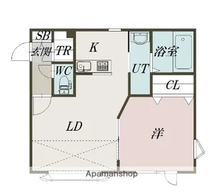 フェリシダB【2階】の間取り