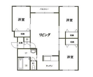 スプランドゥール【1階】の間取り