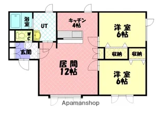 エポック神楽【302号室】の間取り