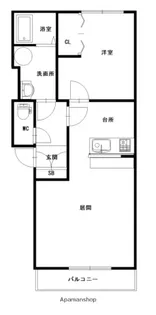 エスティ三番館214【1階】の間取り