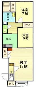 レジーナB【1階】の間取り