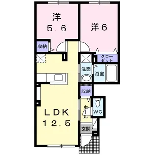 プリムローズヴィラ【1階】の間取り