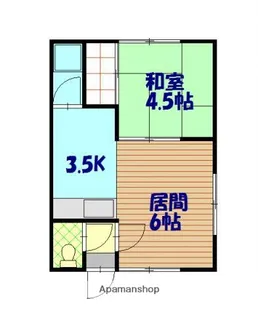 コーポトモヒロ【203号室】の間取り