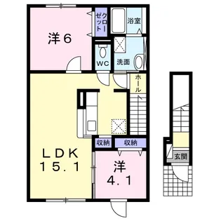 アクティフ【2階】の間取り