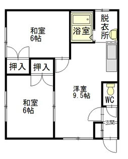 ふぁすとハウス【201号室】の間取り