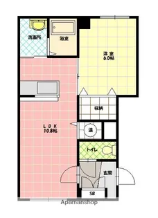 ベイクリスタル【201号室】の間取り