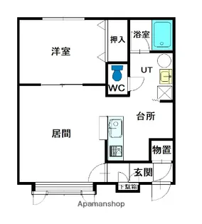 オーキッドテラスA【1階】の間取り