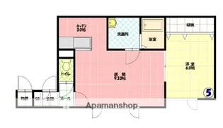 1LDKの間取り画像