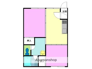 パレスアマンド【1階】の間取り