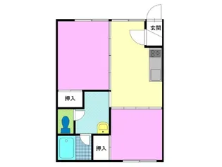 パレスアマンド【1階】の間取り