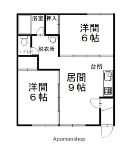 パレスアマンド【1階】の間取り