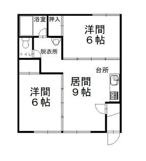 パレスアマンド【1階】の間取り