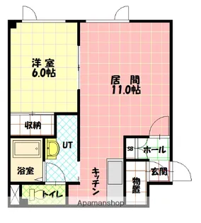 コンフォートⅢ【302号室】の間取り