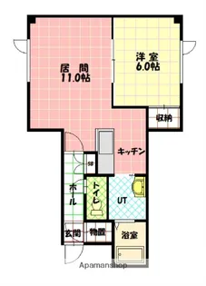 コンフォートⅢ【303号室】の間取り