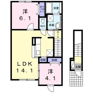 かりん【2階】の間取り
