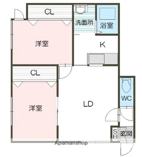 プラド【2階】の間取り