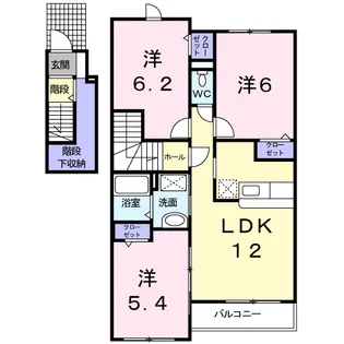 カーサセレーナ【2階】の間取り