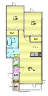 K’S(ケイズ)【2階】の間取り