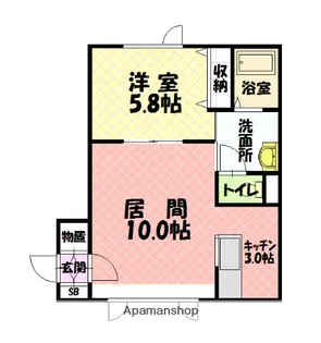 ハーモニー4・4【201号室】の間取り