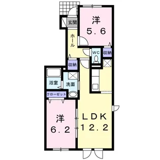 カーサ・セレーノ【1階】の間取り