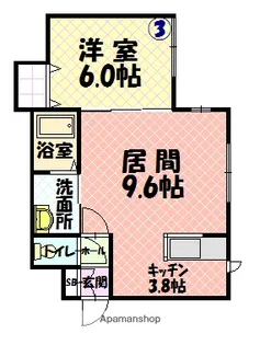 シャルマン【103号室】の間取り
