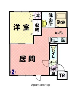 ブルームⅡ【202号室】の間取り