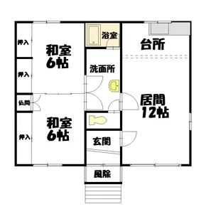 パナシェ北門【1F号室】の間取り