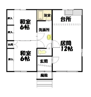 パナシェ北門【1階】の間取り