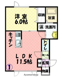 JUNES(ジュネス)【1階】の間取り