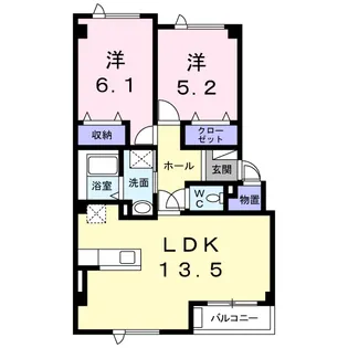 シュティールA【2階】の間取り