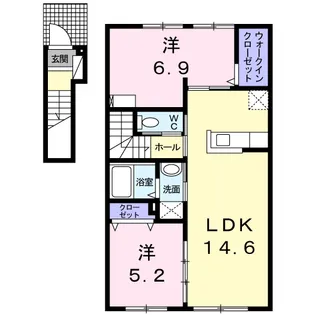 ピュアリー【2階】の間取り