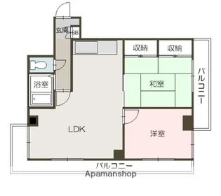 エーコー2条ビル【3階】の間取り