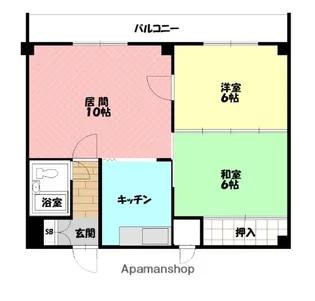 エーコー2条ビル【2階】の間取り