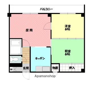 エーコー2条ビル【603号室】の間取り