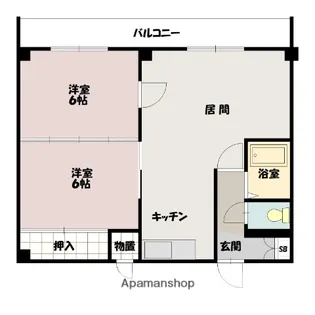 エーコー2条ビル【4階】の間取り