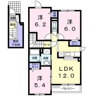 リアブルック【2階】の間取り
