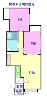 イースト410 C【1階】の間取り
