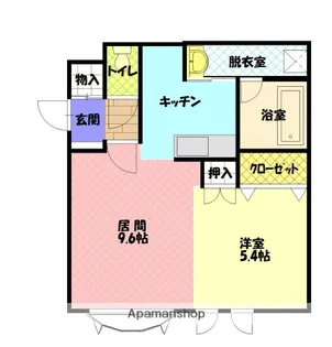 ボックスB【205号室】の間取り