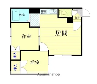 サンコート豊岡A棟【202号室】の間取り