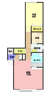 ルモンテ【103号室】の間取り