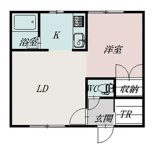 コートハウス愛宕B【1階】の間取り