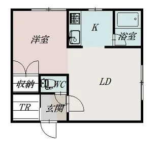 コートハウス愛宕B【108号室】の間取り