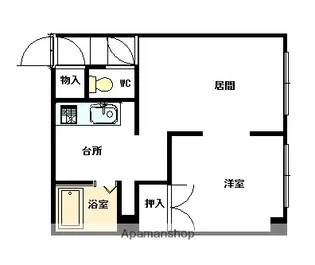 サライ【101号室】の間取り