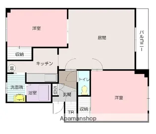 サライ【302号室】の間取り