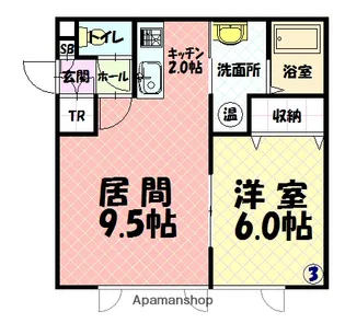 VIERGE(ヴィエルジュ)【2階】の間取り