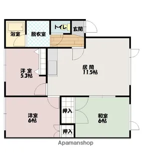ハウスとよおかⅡ【2階】の間取り