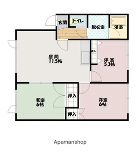 ハウスとよおかⅡ【2階】の間取り