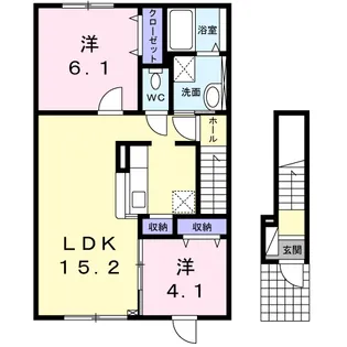 ビリーブ グットⅢ【2階】の間取り